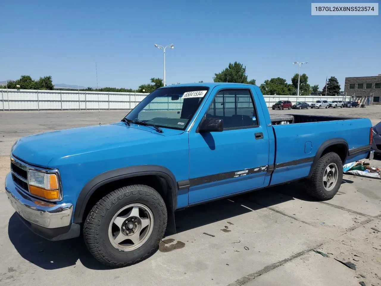 1992 Dodge Dakota VIN: 1B7GL26X8NS523574 Lot: 65041534