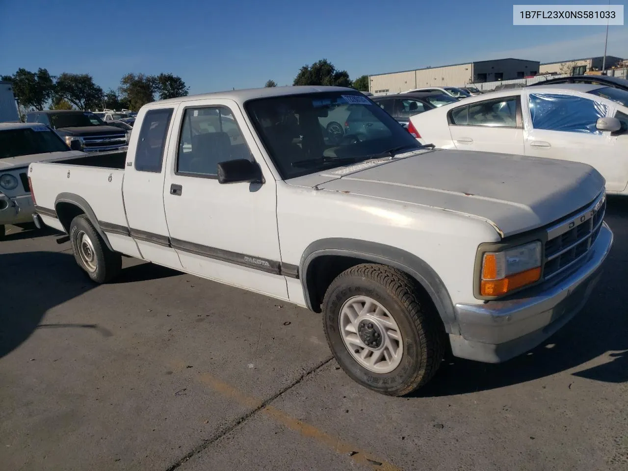 1992 Dodge Dakota VIN: 1B7FL23X0NS581033 Lot: 72280124