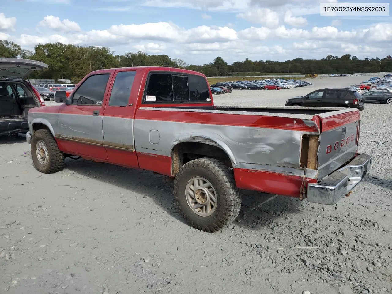 1992 Dodge Dakota VIN: 1B7GG23Y4NS592005 Lot: 78465424