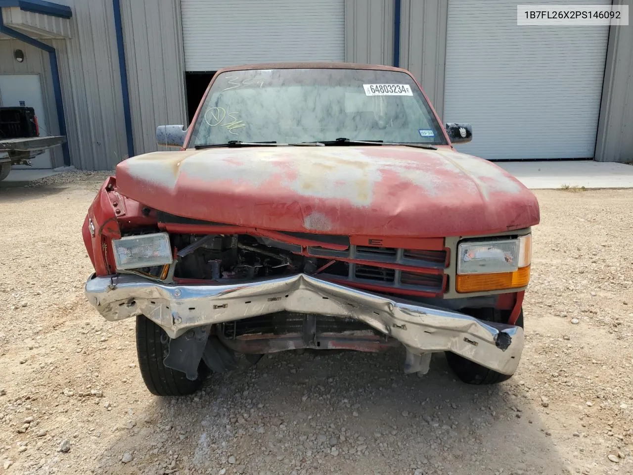 1993 Dodge Dakota VIN: 1B7FL26X2PS146092 Lot: 64803234