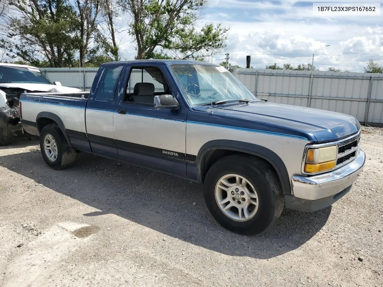 1993 Dodge Dakota VIN: 1B7FL23X3PS167652 Lot: 69067224