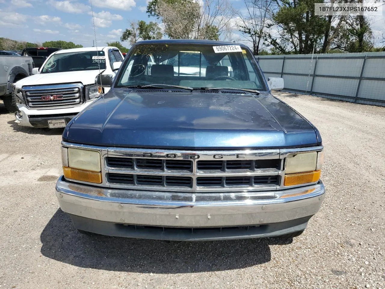 1993 Dodge Dakota VIN: 1B7FL23X3PS167652 Lot: 69067224