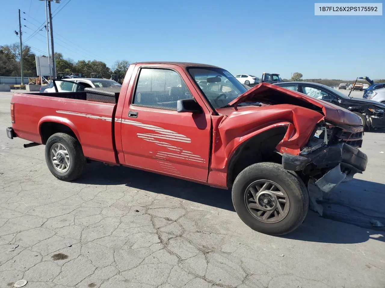 1993 Dodge Dakota VIN: 1B7FL26X2PS175592 Lot: 76744054