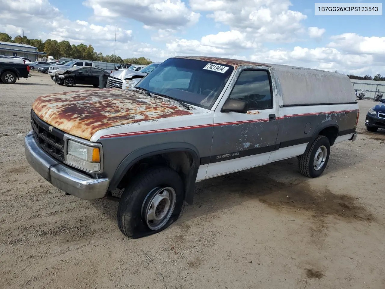 1993 Dodge Dakota VIN: 1B7GG26X3PS123543 Lot: 78213464