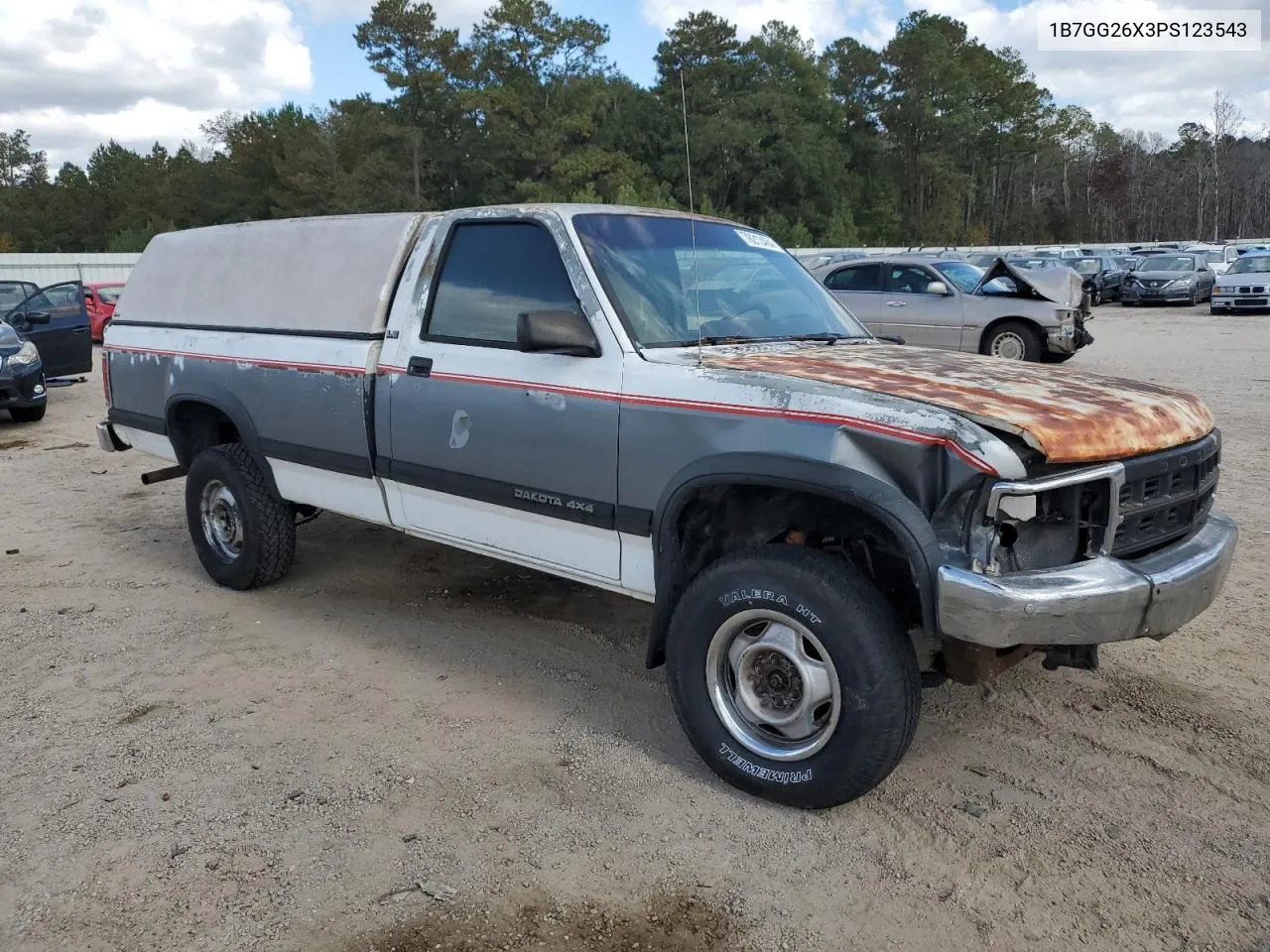 1993 Dodge Dakota VIN: 1B7GG26X3PS123543 Lot: 78213464