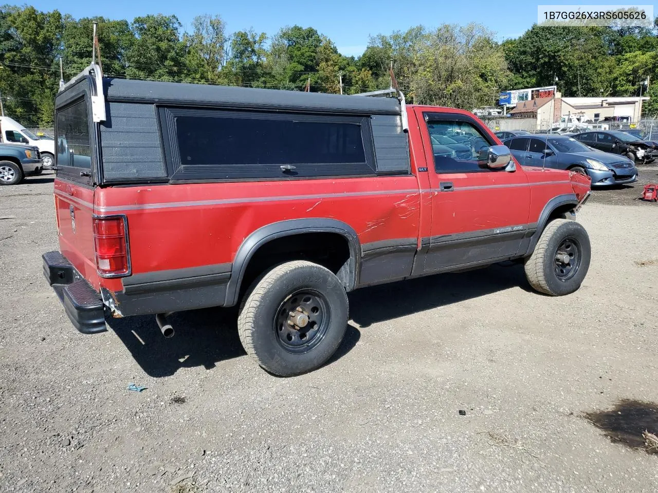 1994 Dodge Dakota VIN: 1B7GG26X3RS605626 Lot: 75293854