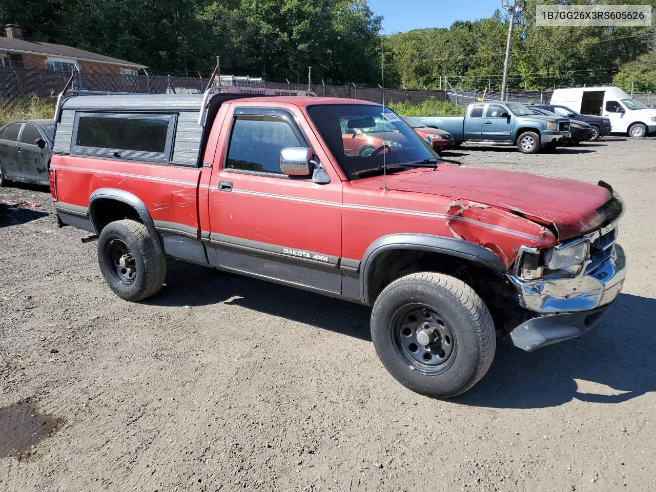 1994 Dodge Dakota VIN: 1B7GG26X3RS605626 Lot: 75293854