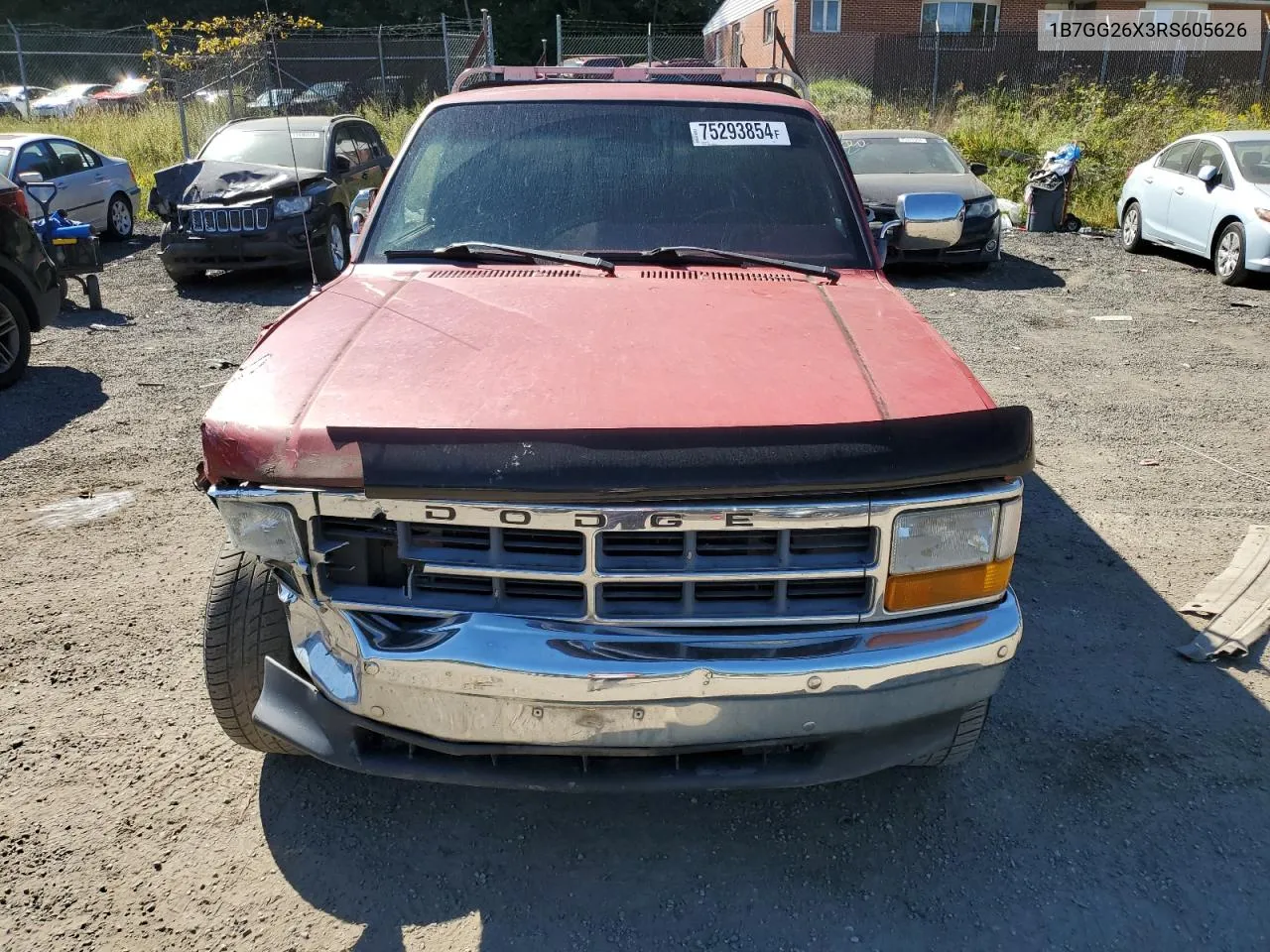 1994 Dodge Dakota VIN: 1B7GG26X3RS605626 Lot: 75293854