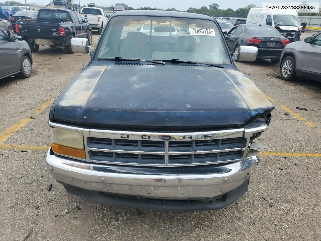 1995 Dodge Dakota VIN: 1B7GL23X2SS386485 Lot: 72893124