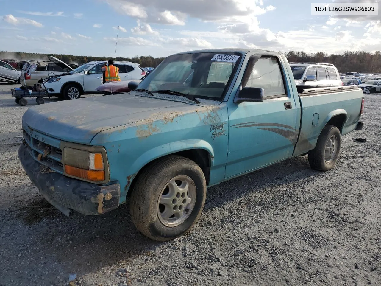 1995 Dodge Dakota VIN: 1B7FL26G2SW936803 Lot: 78535514