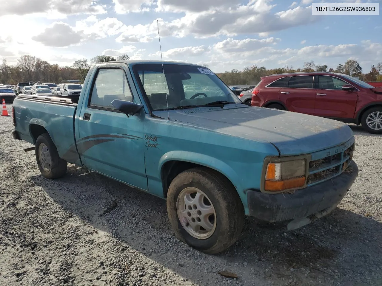 1995 Dodge Dakota VIN: 1B7FL26G2SW936803 Lot: 78535514