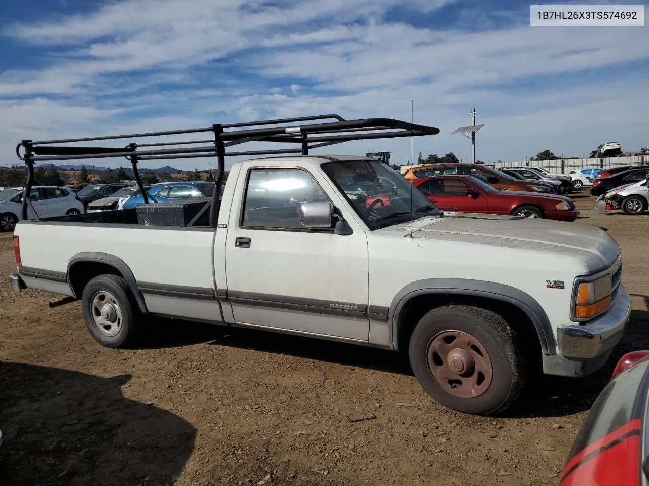 1996 Dodge Dakota VIN: 1B7HL26X3TS574692 Lot: 79342224