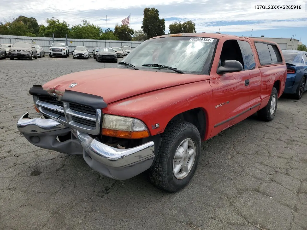 1997 Dodge Dakota VIN: 1B7GL23XXVS265918 Lot: 66989384