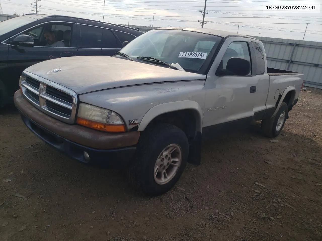 1997 Dodge Dakota VIN: 1B7GG23Y0VS242791 Lot: 71192374