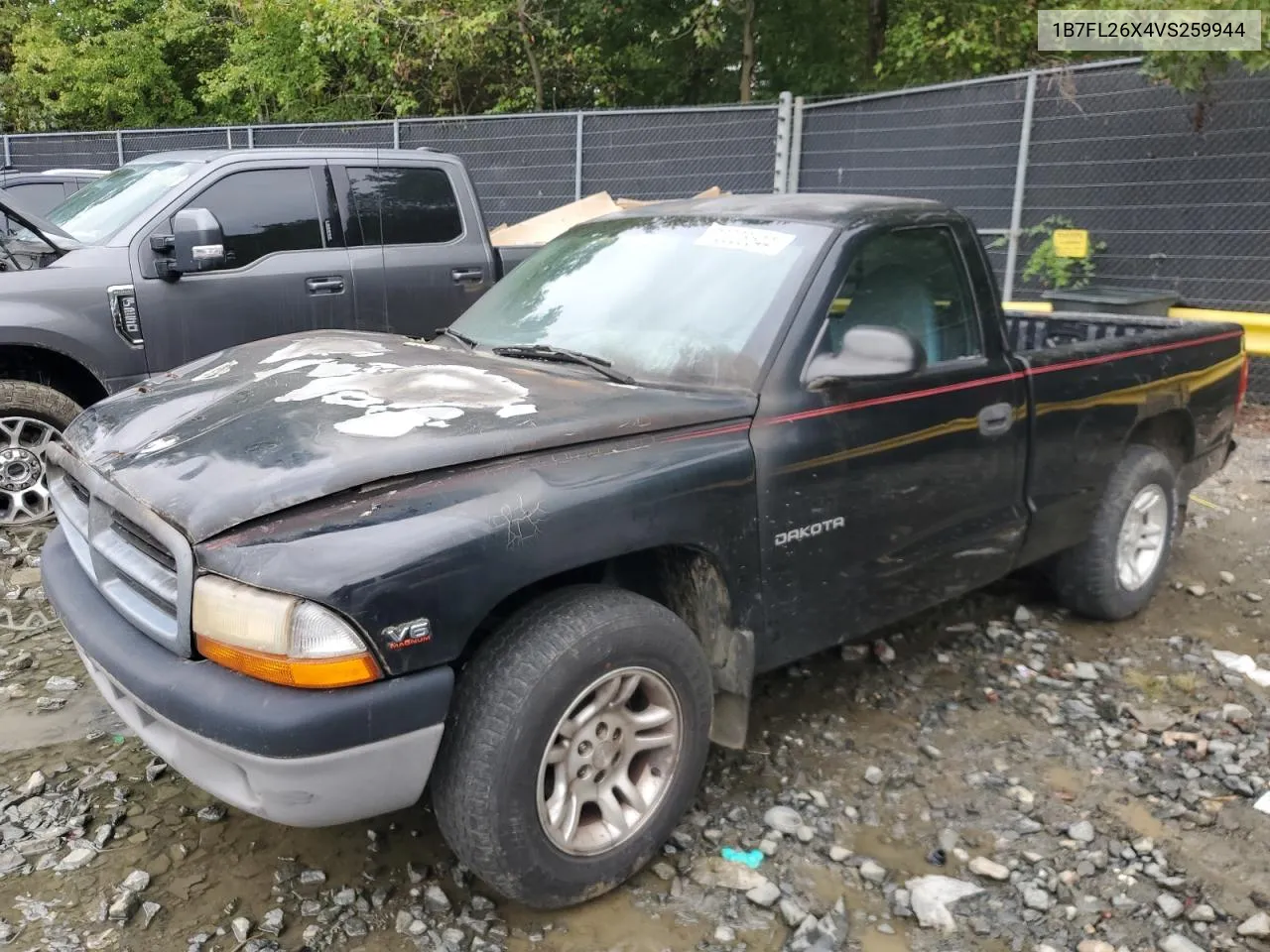 1997 Dodge Dakota VIN: 1B7FL26X4VS259944 Lot: 72228544