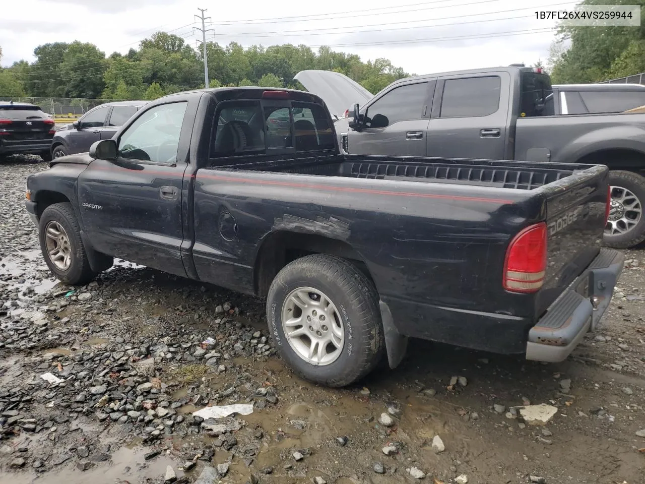 1997 Dodge Dakota VIN: 1B7FL26X4VS259944 Lot: 72228544