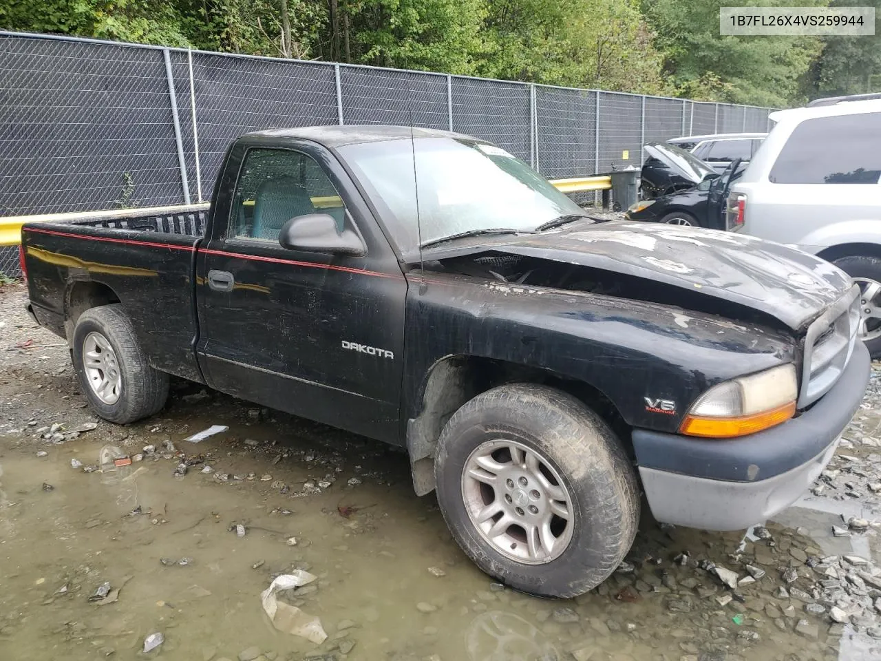 1997 Dodge Dakota VIN: 1B7FL26X4VS259944 Lot: 72228544