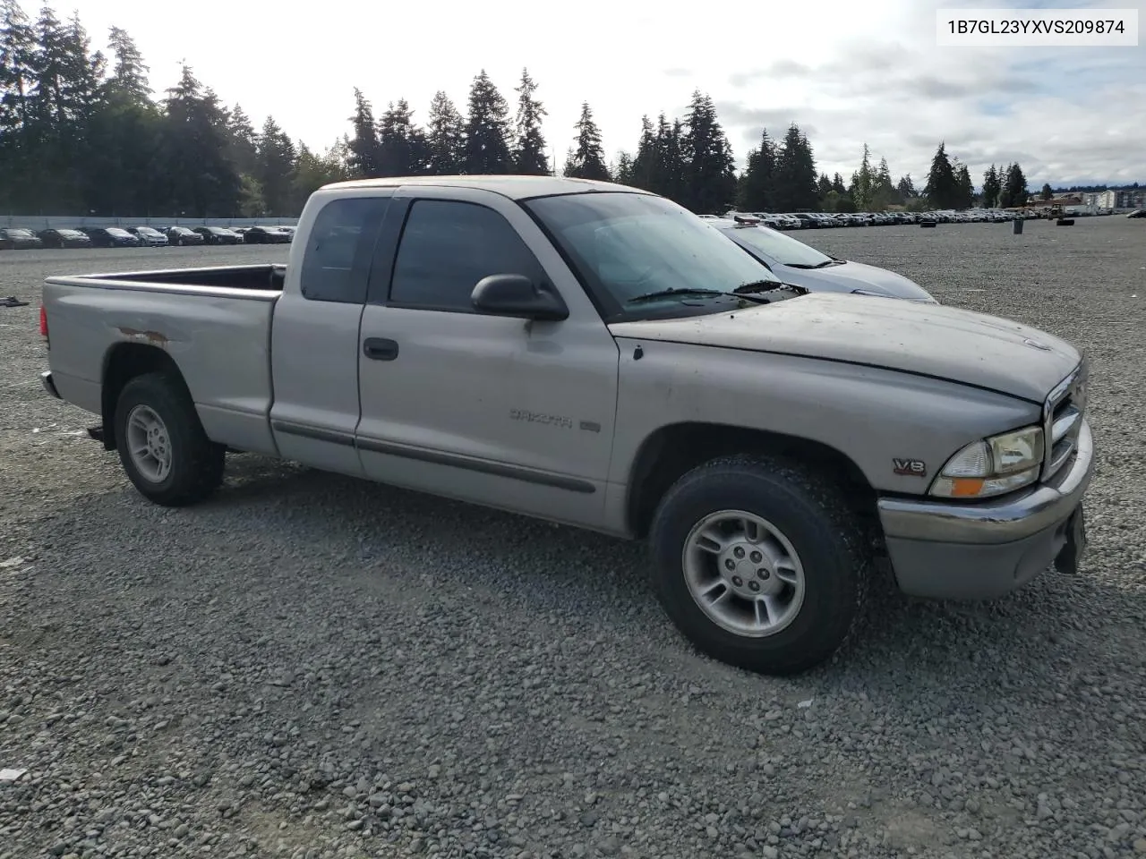 1997 Dodge Dakota VIN: 1B7GL23YXVS209874 Lot: 72293644