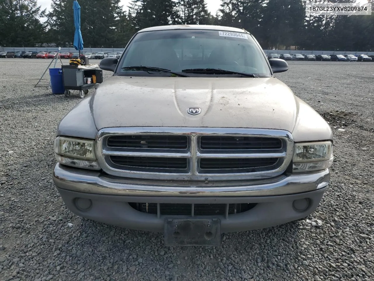 1997 Dodge Dakota VIN: 1B7GL23YXVS209874 Lot: 72293644