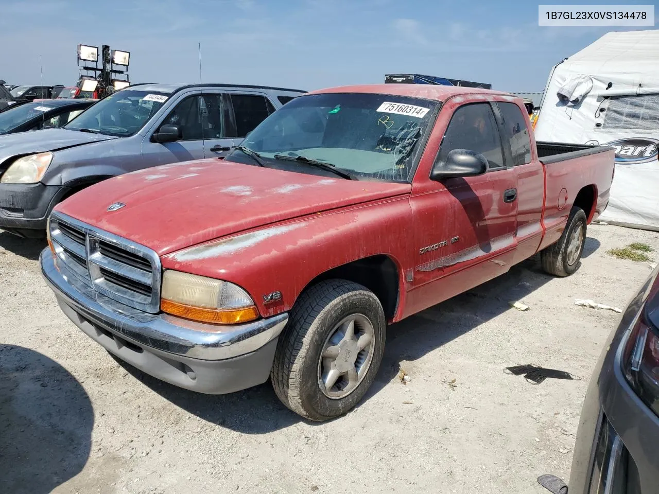 1997 Dodge Dakota VIN: 1B7GL23X0VS134478 Lot: 75160314