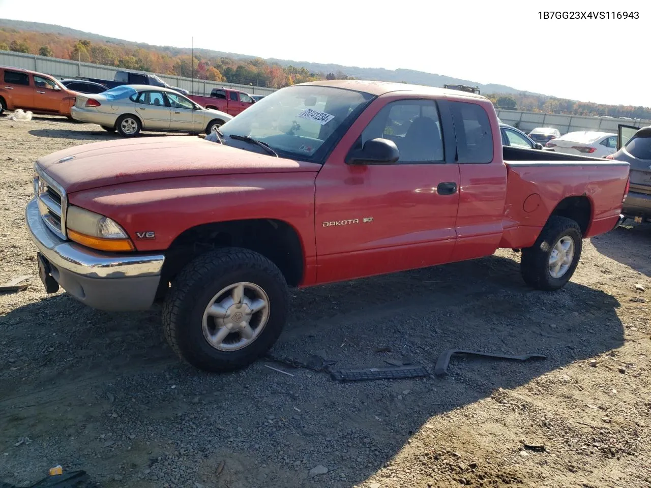 1997 Dodge Dakota VIN: 1B7GG23X4VS116943 Lot: 78241234