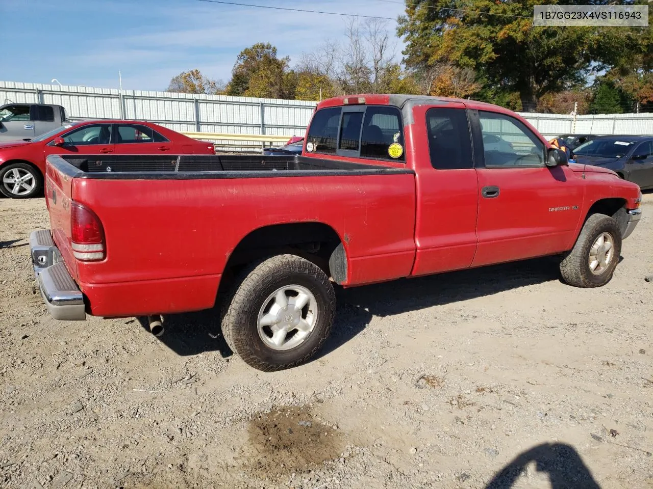 1997 Dodge Dakota VIN: 1B7GG23X4VS116943 Lot: 78241234