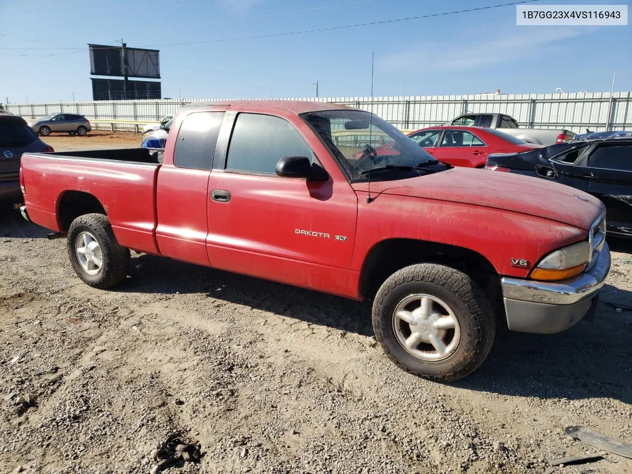 1997 Dodge Dakota VIN: 1B7GG23X4VS116943 Lot: 78241234