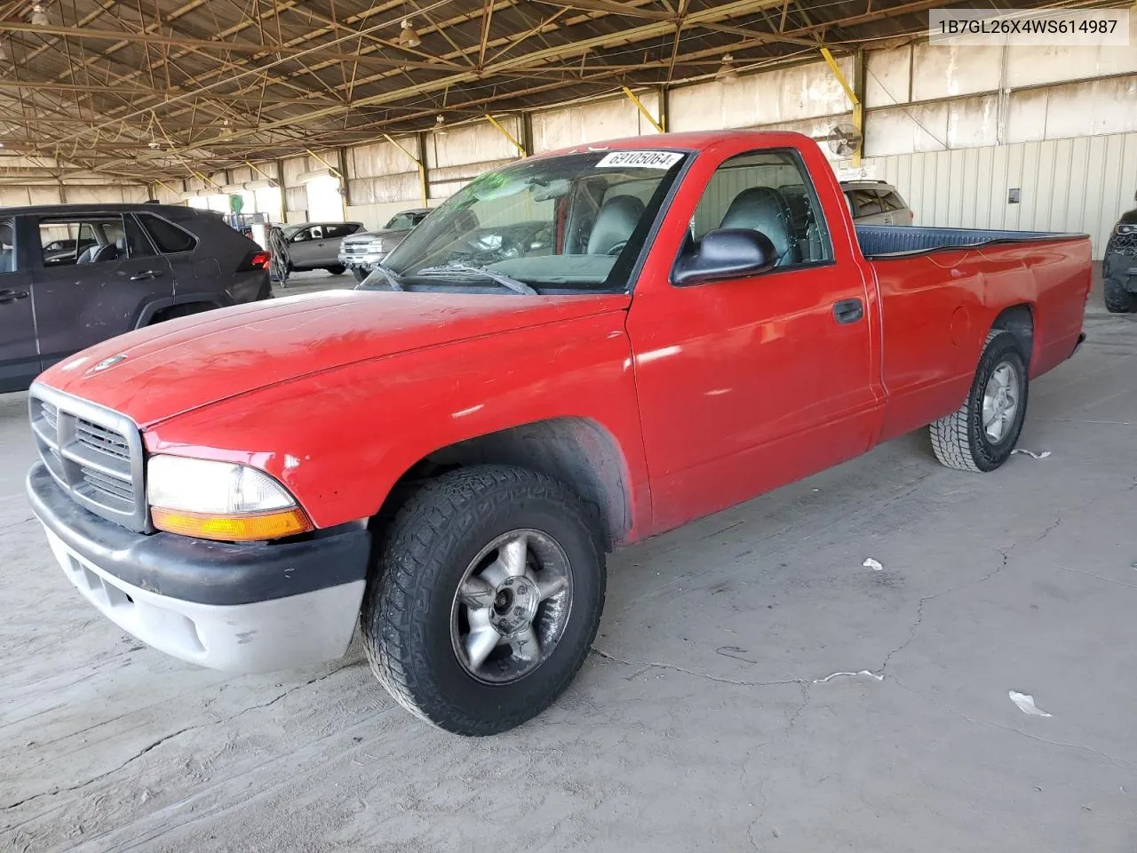 1998 Dodge Dakota VIN: 1B7GL26X4WS614987 Lot: 69105064