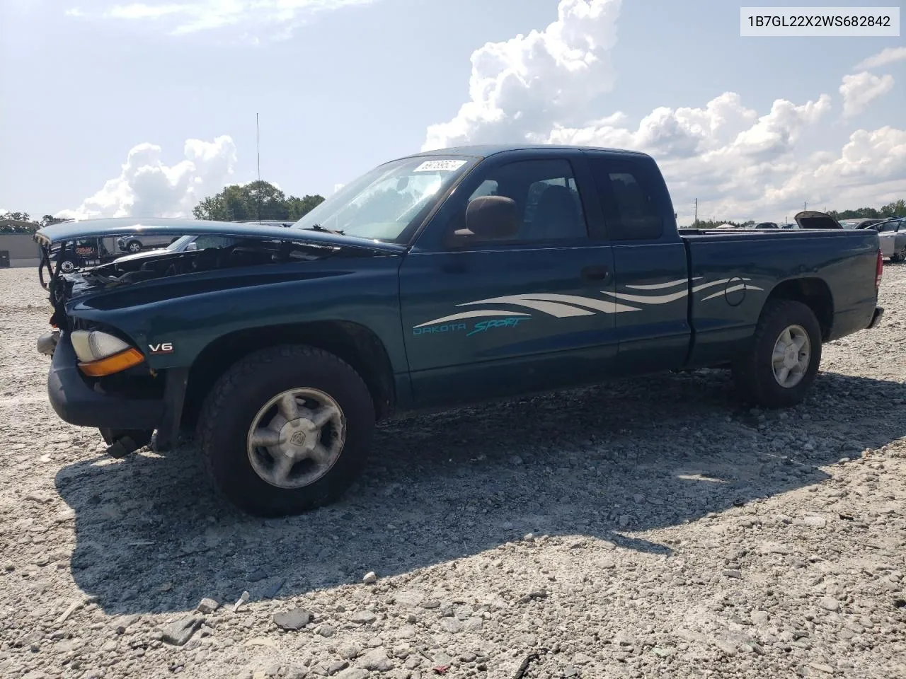 1998 Dodge Dakota VIN: 1B7GL22X2WS682842 Lot: 69789524