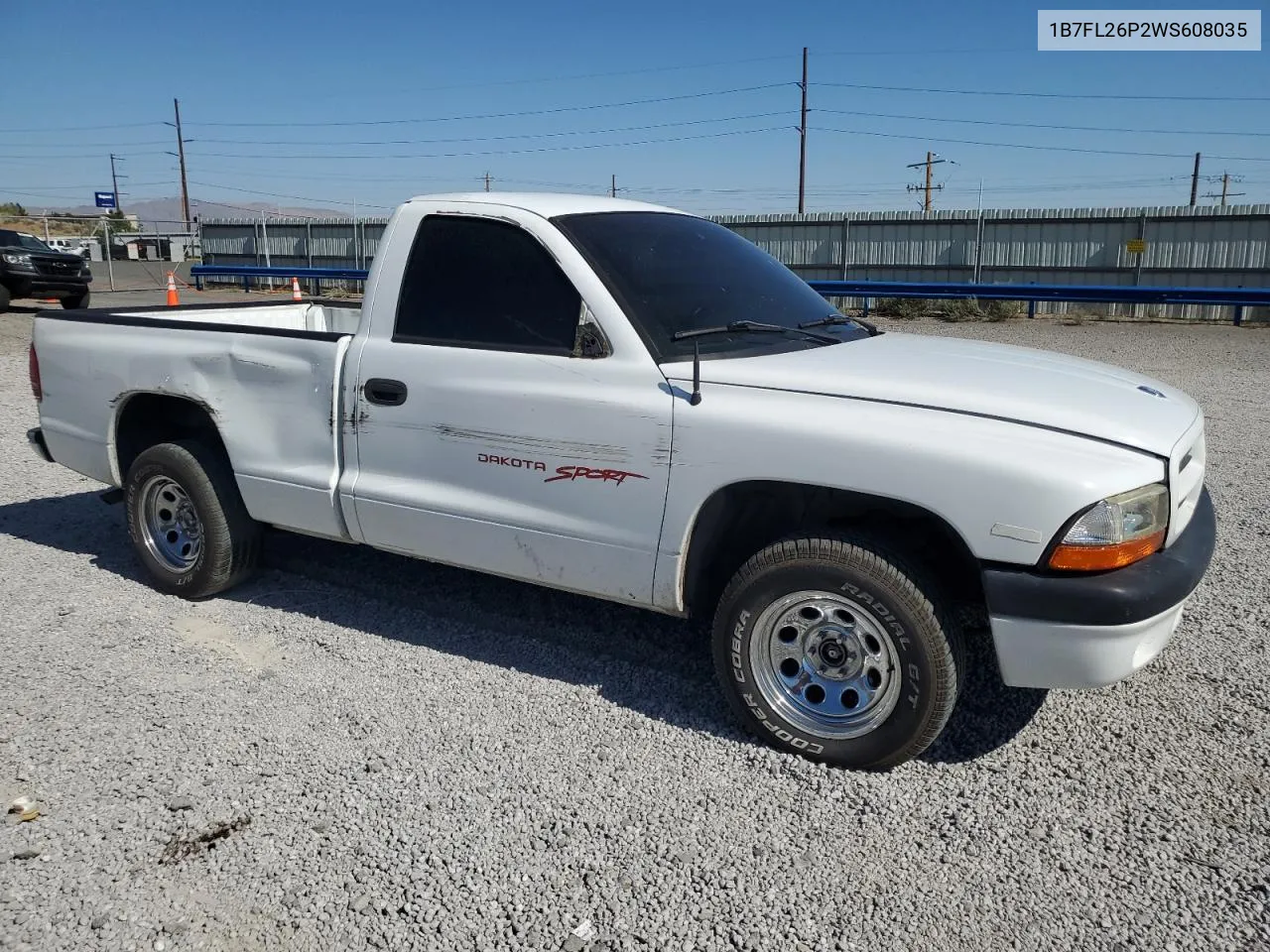 1998 Dodge Dakota VIN: 1B7FL26P2WS608035 Lot: 70058044