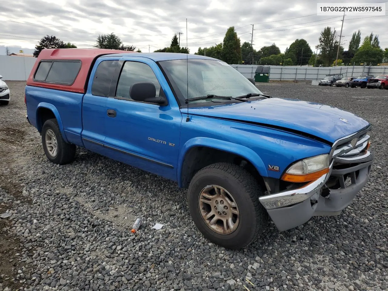 1998 Dodge Dakota VIN: 1B7GG22Y2WS597545 Lot: 70877014