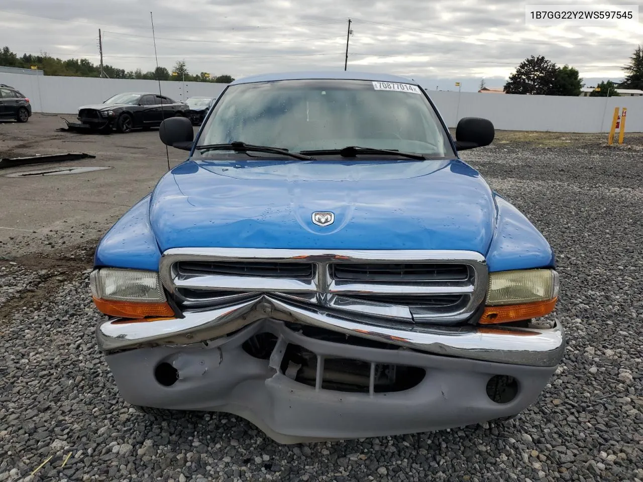 1998 Dodge Dakota VIN: 1B7GG22Y2WS597545 Lot: 70877014