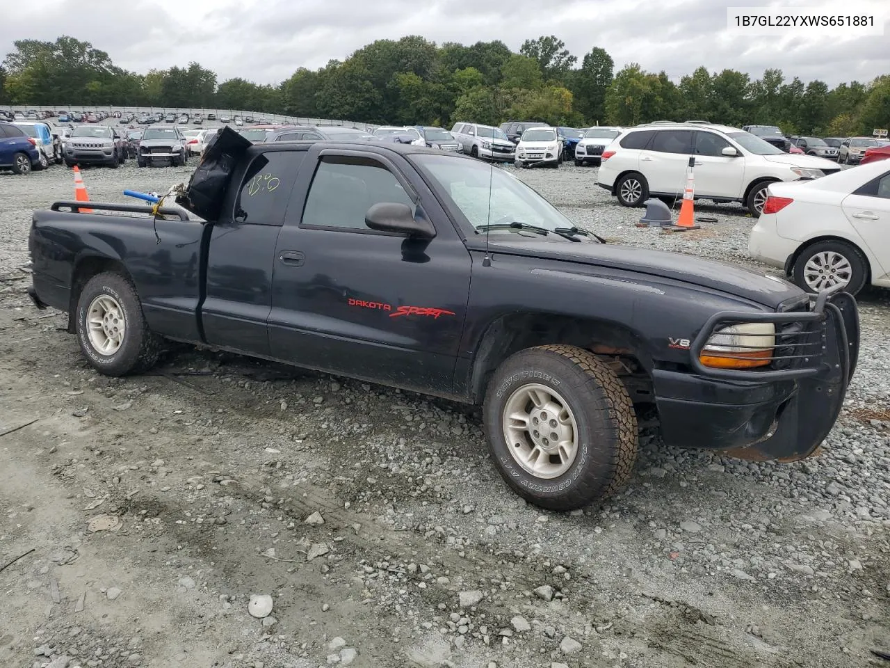 1998 Dodge Dakota VIN: 1B7GL22YXWS651881 Lot: 73191384