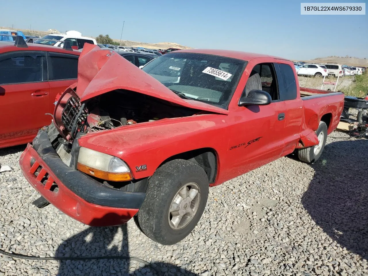 1B7GL22X4WS679330 1998 Dodge Dakota