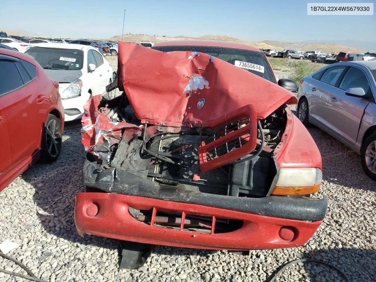 1998 Dodge Dakota VIN: 1B7GL22X4WS679330 Lot: 73655614