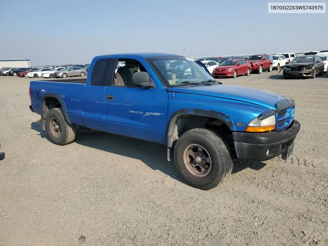 1998 Dodge Dakota VIN: 1B7GG22X3WS743975 Lot: 74474074