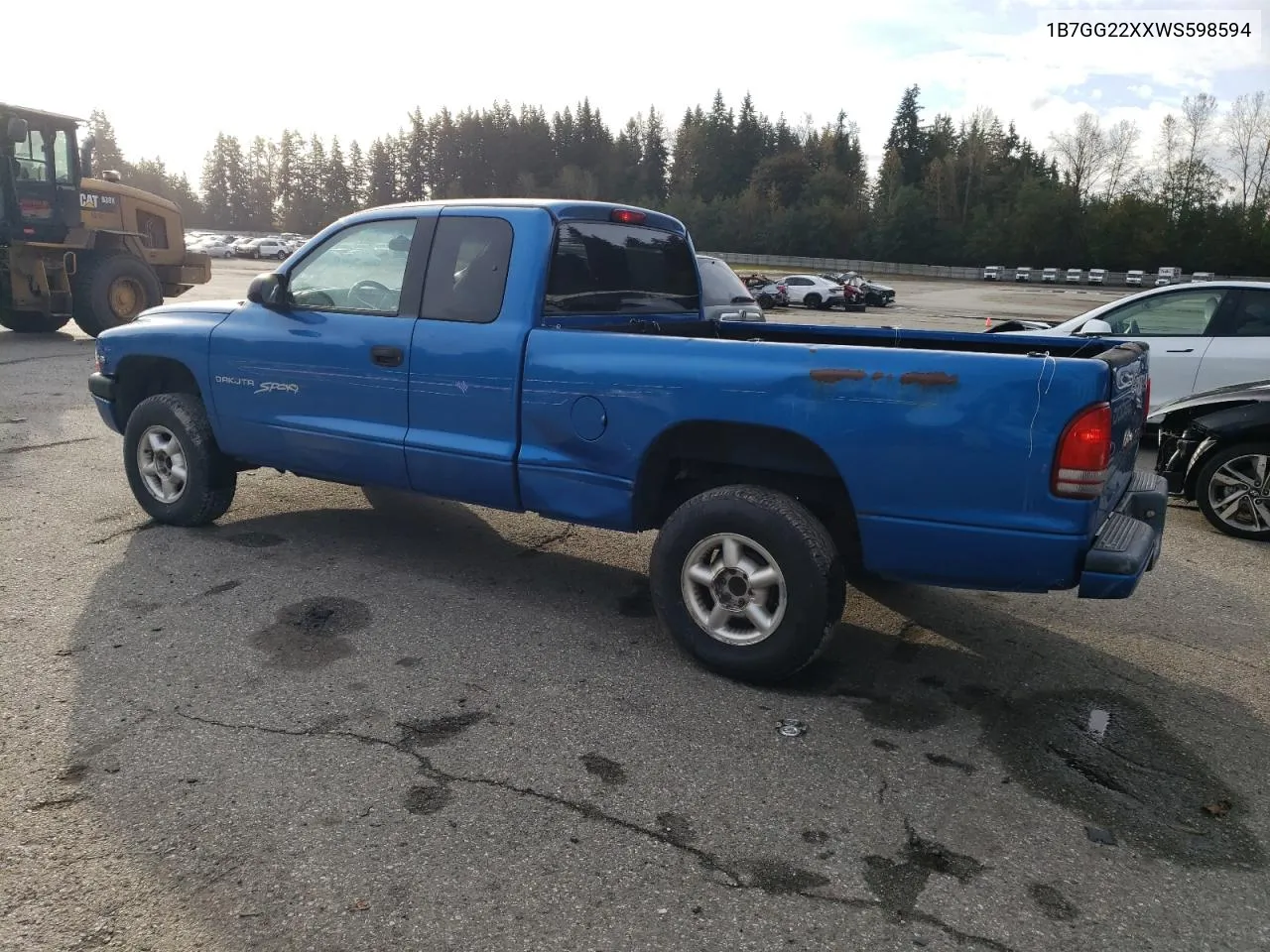 1998 Dodge Dakota VIN: 1B7GG22XXWS598594 Lot: 75330344