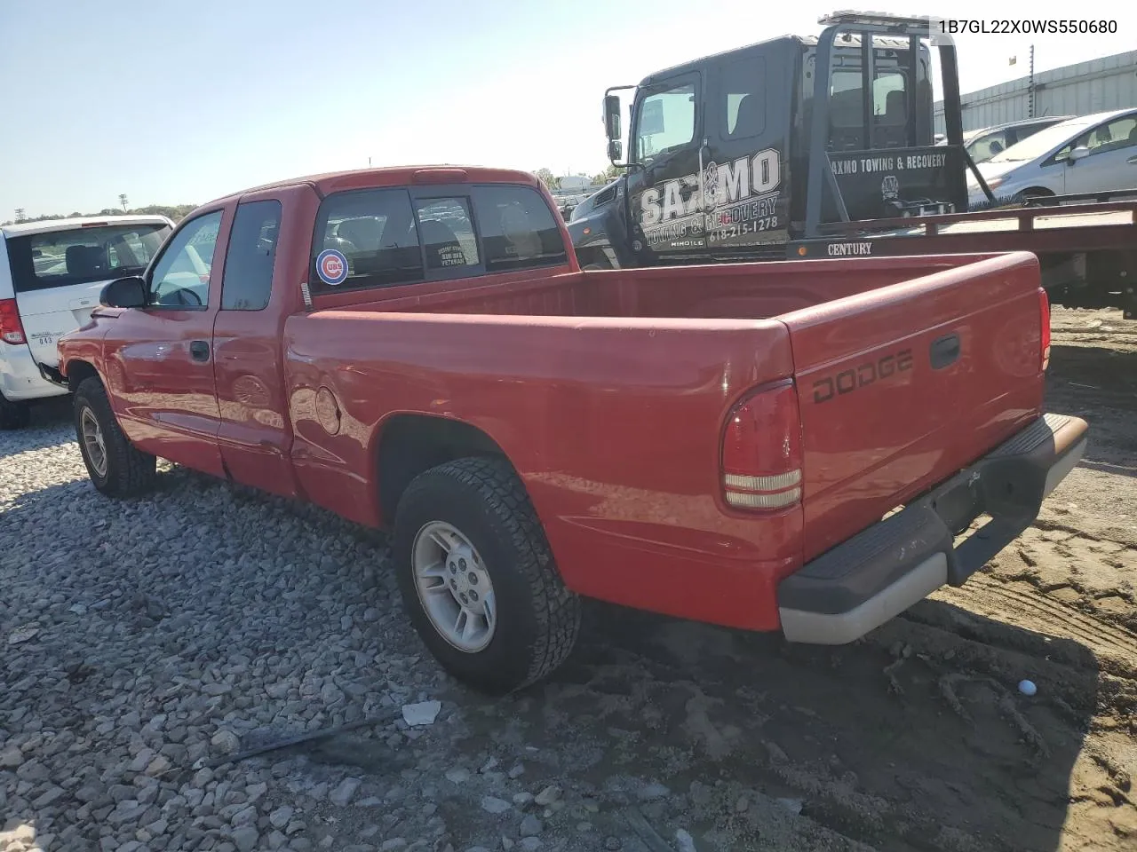 1B7GL22X0WS550680 1998 Dodge Dakota