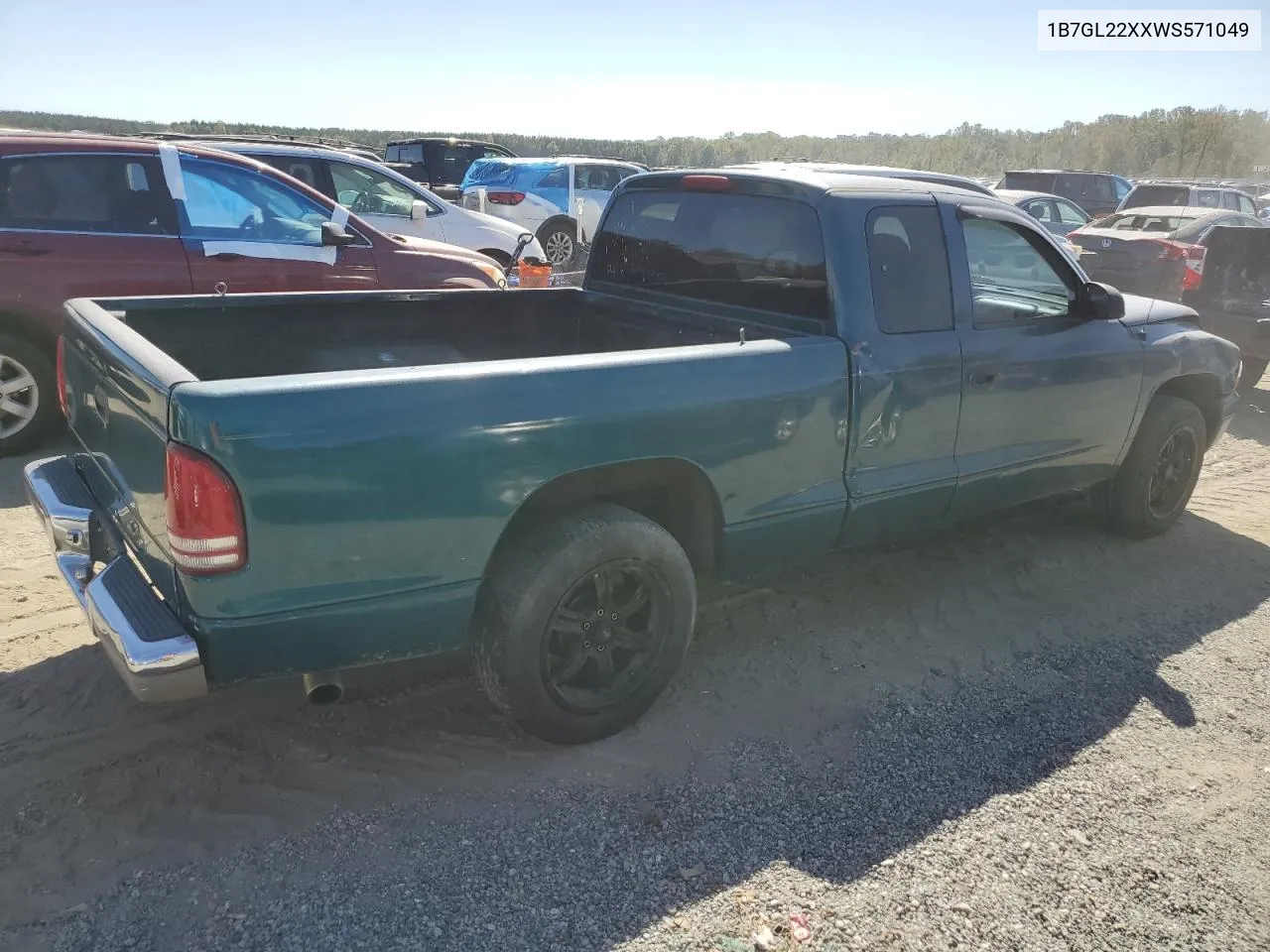 1998 Dodge Dakota VIN: 1B7GL22XXWS571049 Lot: 75878644