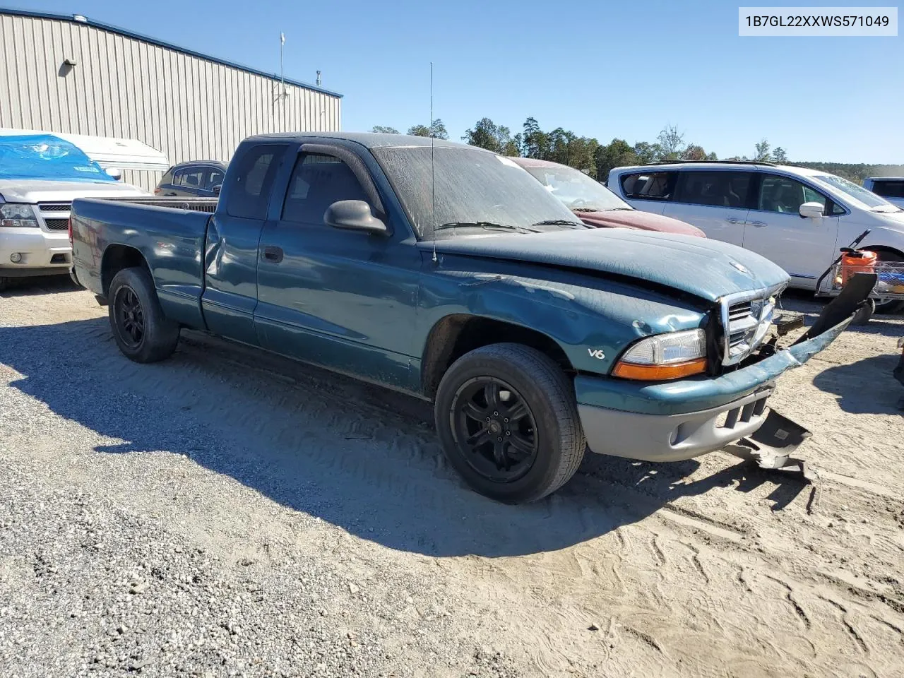 1B7GL22XXWS571049 1998 Dodge Dakota