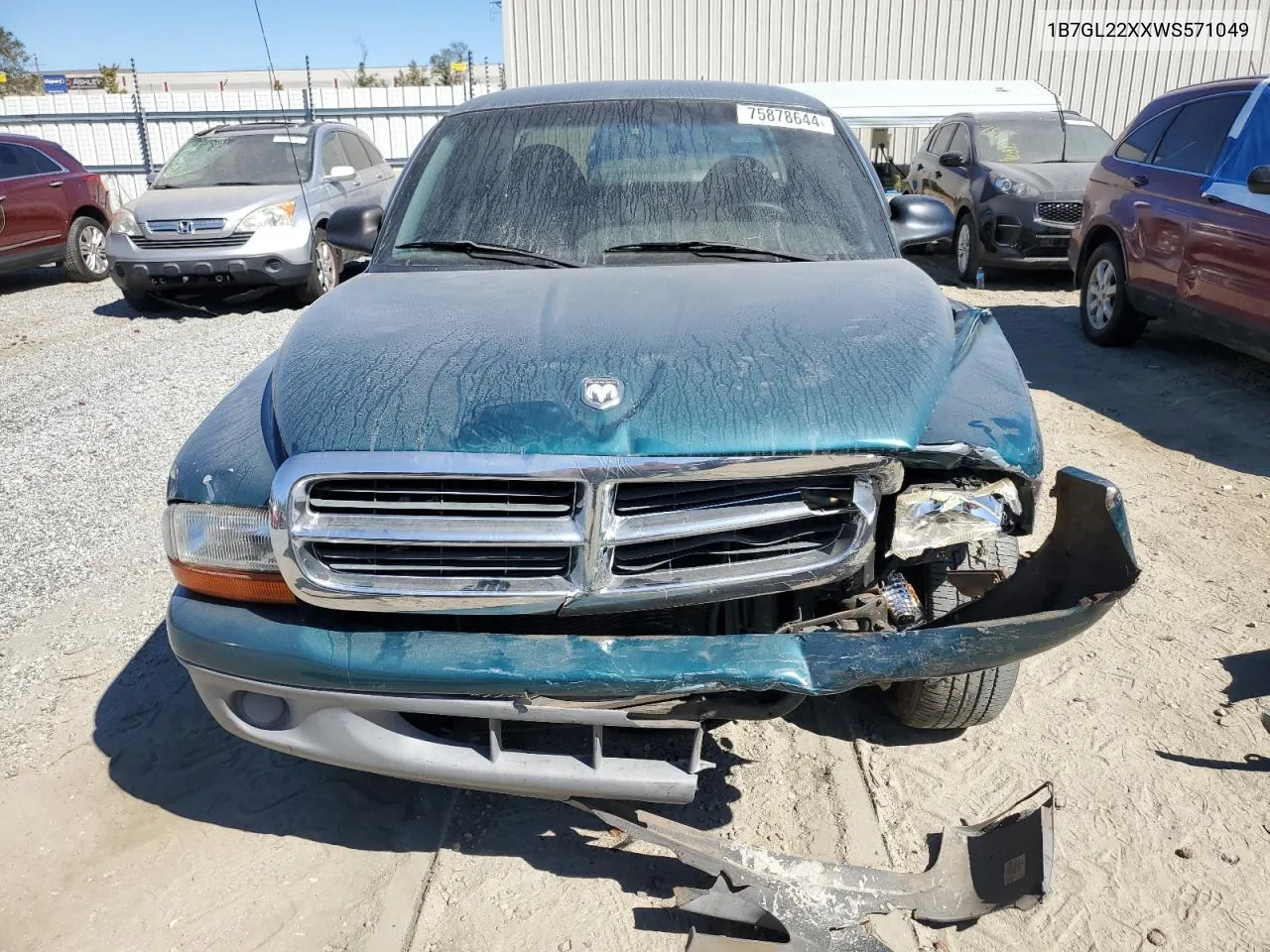 1998 Dodge Dakota VIN: 1B7GL22XXWS571049 Lot: 75878644