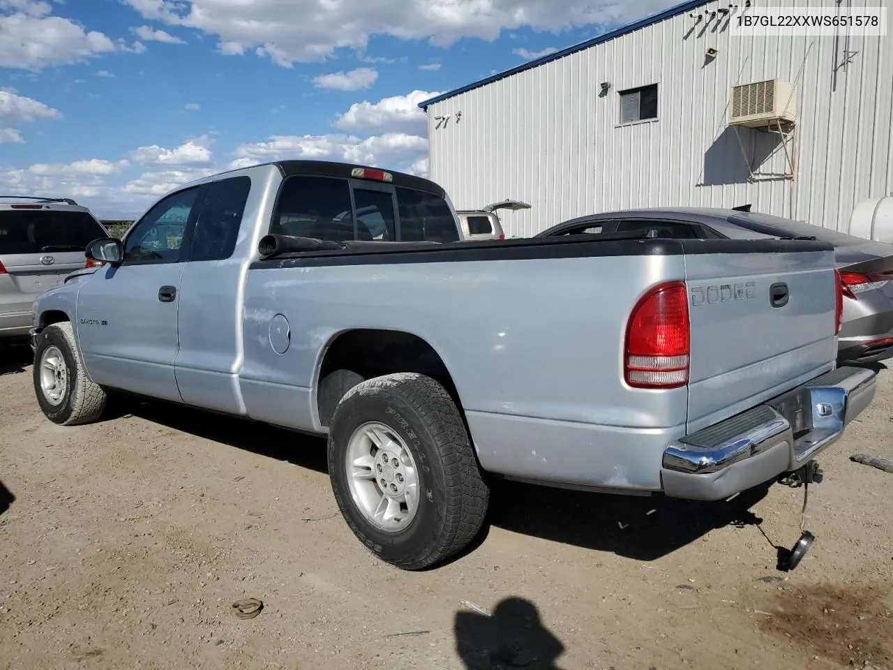 1998 Dodge Dakota VIN: 1B7GL22XXWS651578 Lot: 76149304