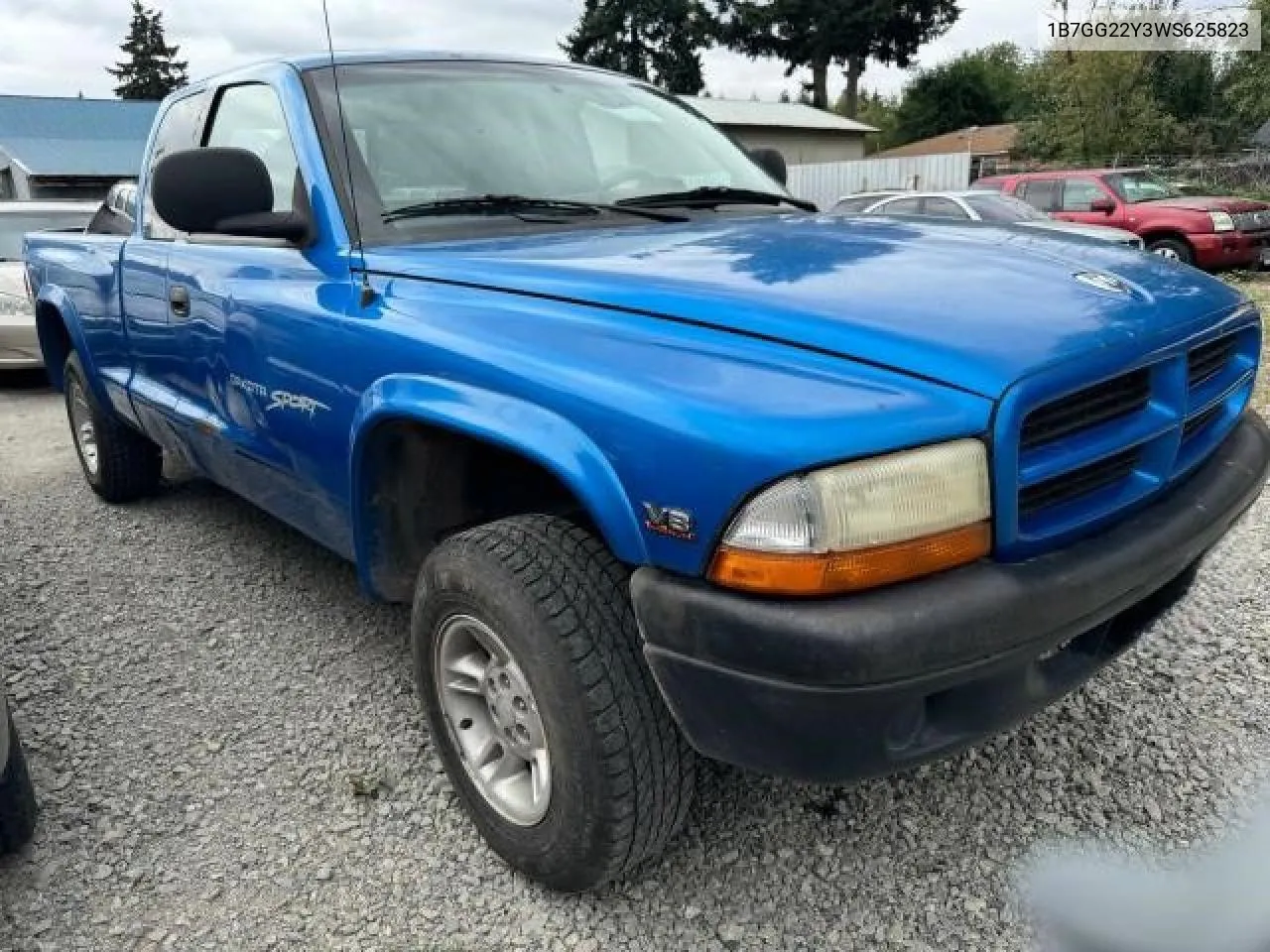 1998 Dodge Dakota VIN: 1B7GG22Y3WS625823 Lot: 79345634