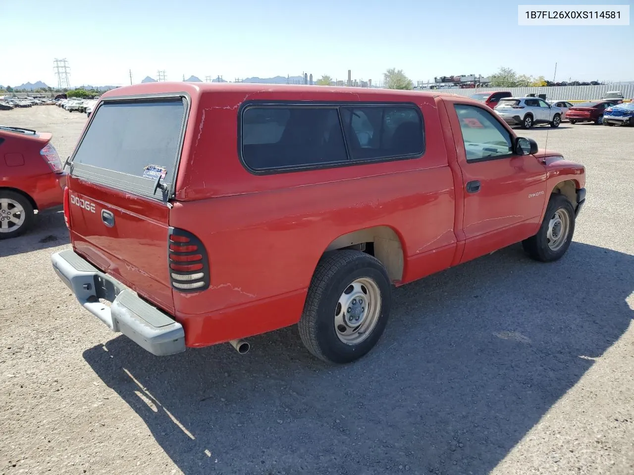 1999 Dodge Dakota VIN: 1B7FL26X0XS114581 Lot: 54607174