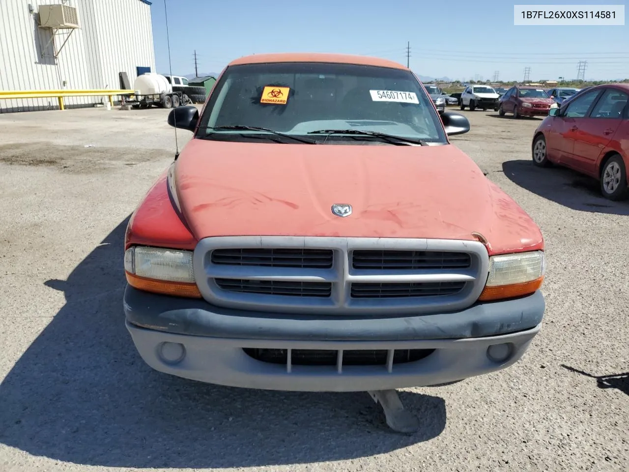 1999 Dodge Dakota VIN: 1B7FL26X0XS114581 Lot: 54607174