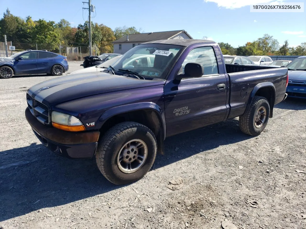 1999 Dodge Dakota VIN: 1B7GG26X7XS256676 Lot: 73477544