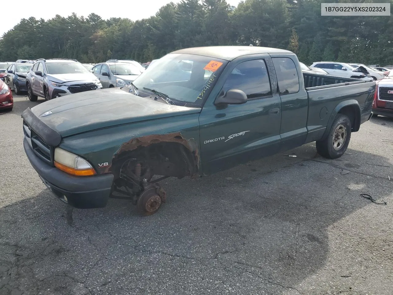 1999 Dodge Dakota VIN: 1B7GG22Y5XS202324 Lot: 73541484