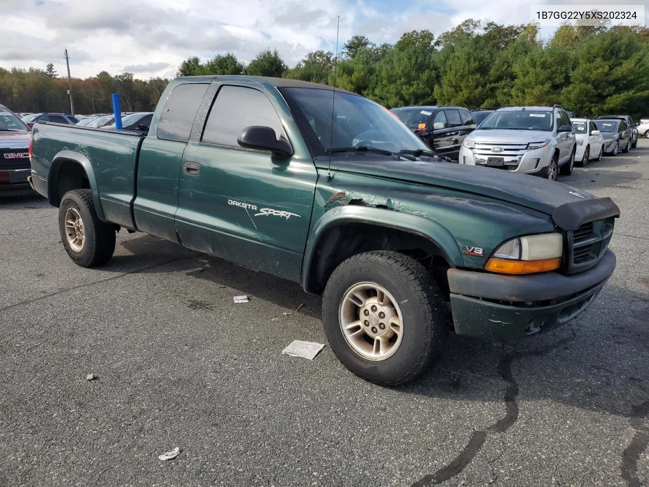 1999 Dodge Dakota VIN: 1B7GG22Y5XS202324 Lot: 73541484