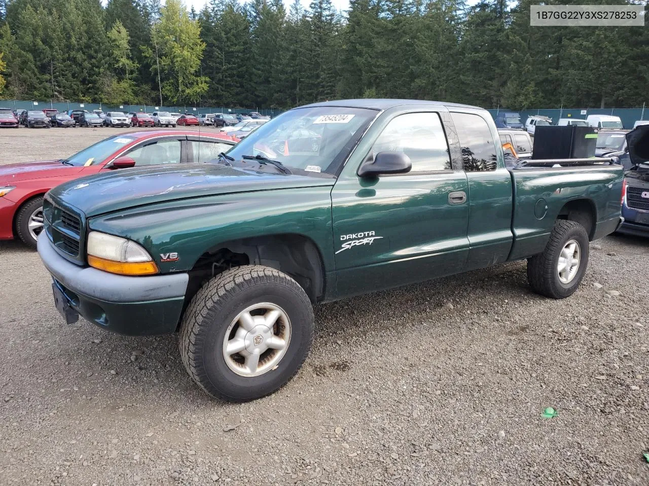 1999 Dodge Dakota VIN: 1B7GG22Y3XS278253 Lot: 73545204