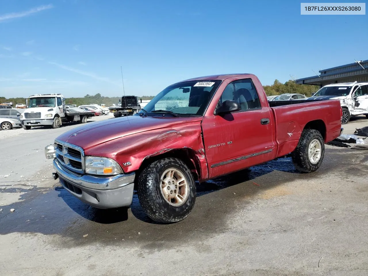 1999 Dodge Dakota VIN: 1B7FL26XXXS263080 Lot: 76882994